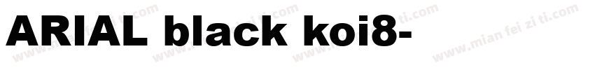 ARIAL black koi8字体转换